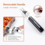 AIZOAM Stainless Steel BBQ Grill Basket for Fish & Vegetables