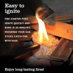 Superior Oak Mini Fire Stick with Fire Starter Pods