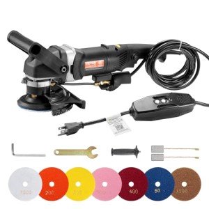 VEVOR 4-Inch Electric Wet Polisher with 7 Pads
