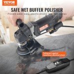 VEVOR 4-Inch Electric Wet Polisher with 7 Pads