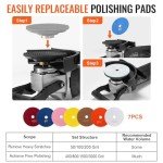 VEVOR 4-Inch Electric Wet Polisher with 7 Pads