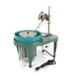 BJTDLLX Gem Faceting Machine Facer Grinding Polishing Machine Rock Grinding Jewelry Jade Flat Lapidary Cutter Polisher Manipulator Milling Tools Gemstone Cutting Tools 180W 2800RPM 110V