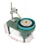 BJTDLLX Gem Faceting Machine Facer Grinding Polishing Machine Rock Grinding Jewelry Jade Flat Lapidary Cutter Polisher Manipulator Milling Tools Gemstone Cutting Tools 180W 2800RPM 110V