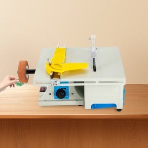 Mini Tabletop Rock Grinder and Polisher Machine