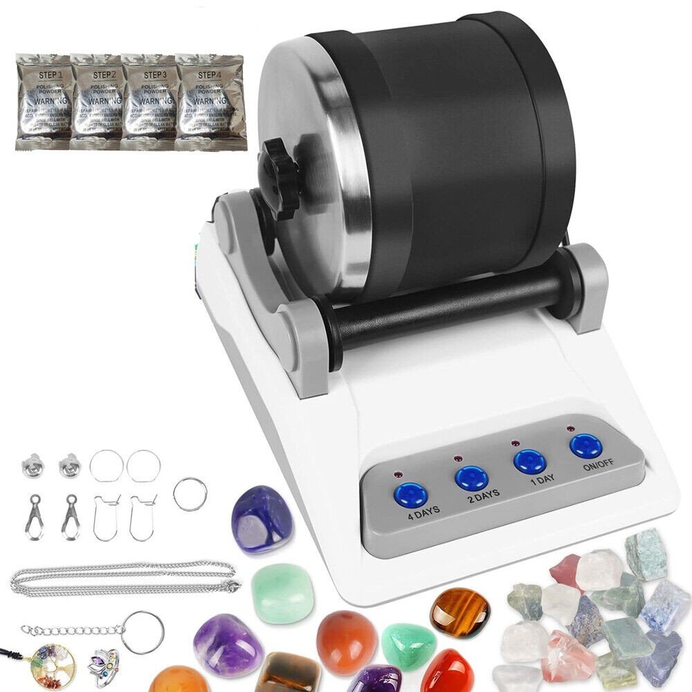 Rock Tumbler Kit with Polishing Powders
