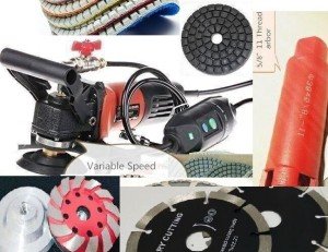 2" Wet Polisher Grinder with 4" Grinding Cup