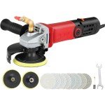 VEVOR Variable Speed Wet Polisher with Diamond Pads