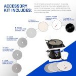 8" Hi-Tech Diamond Lapidary Polisher & Accessory Kit