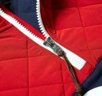 Rock Grinder Polisher Hybrid Pullover Sweater Red Navy