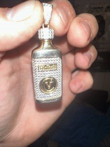 Yellow Tone 925 Silver CZ Diamond Mens Polisher