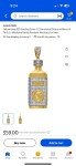 Yellow Tone 925 Silver CZ Diamond Mens Polisher