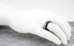 Men’s Tungsten & Ceramic Antler Turquoise Ring