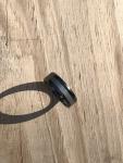 Men’s 8mm Black Brushed Tungsten Wedding Band