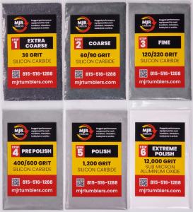 15 lb Rock Tumbler Grit Kit for Stones