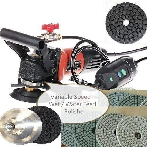Stone Wet Polisher Grinder Polishing Kit for Granite, Concrete, Marble