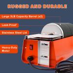 Double Drum 6LB Rock Tumbler Polisher Kit