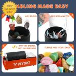 2025 Double Drum 6LB Rock Tumbler Kit
