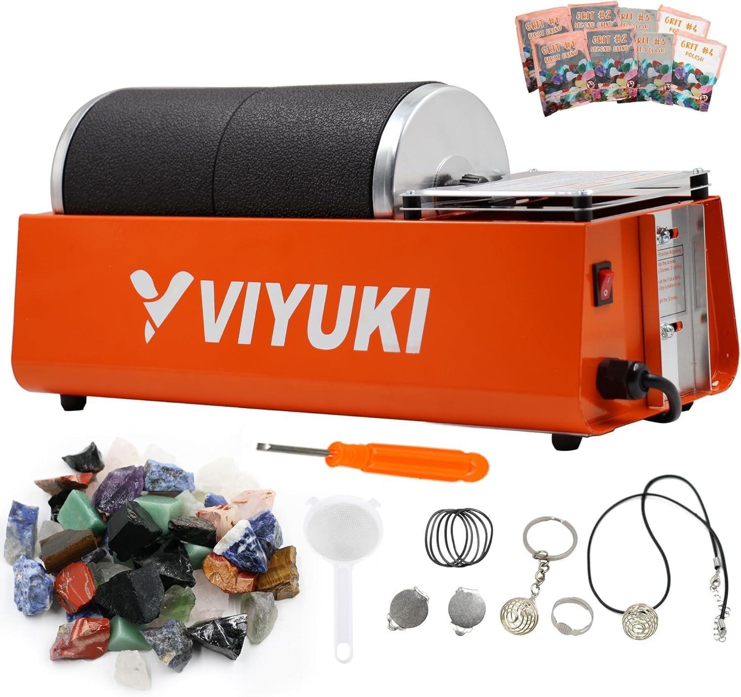 2025 Double Drum 6LB Rock Tumbler Kit