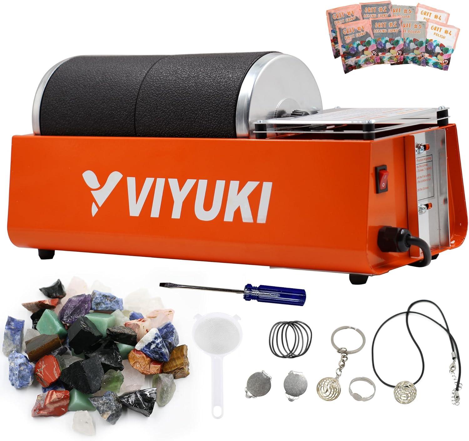 Professional Double Drum Rock Tumbler Kit 6LB