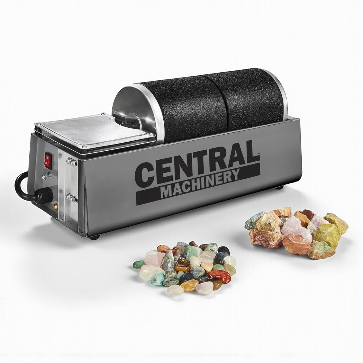 6 LB Electric Dual Drum Rock Tumbler Polisher