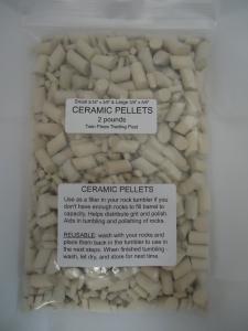 Mixed Ceramic Tumbling Media for Rock Polishers - 2 lb