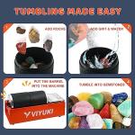 Viyuki 2025 Double Drum Rock Tumbler Kit