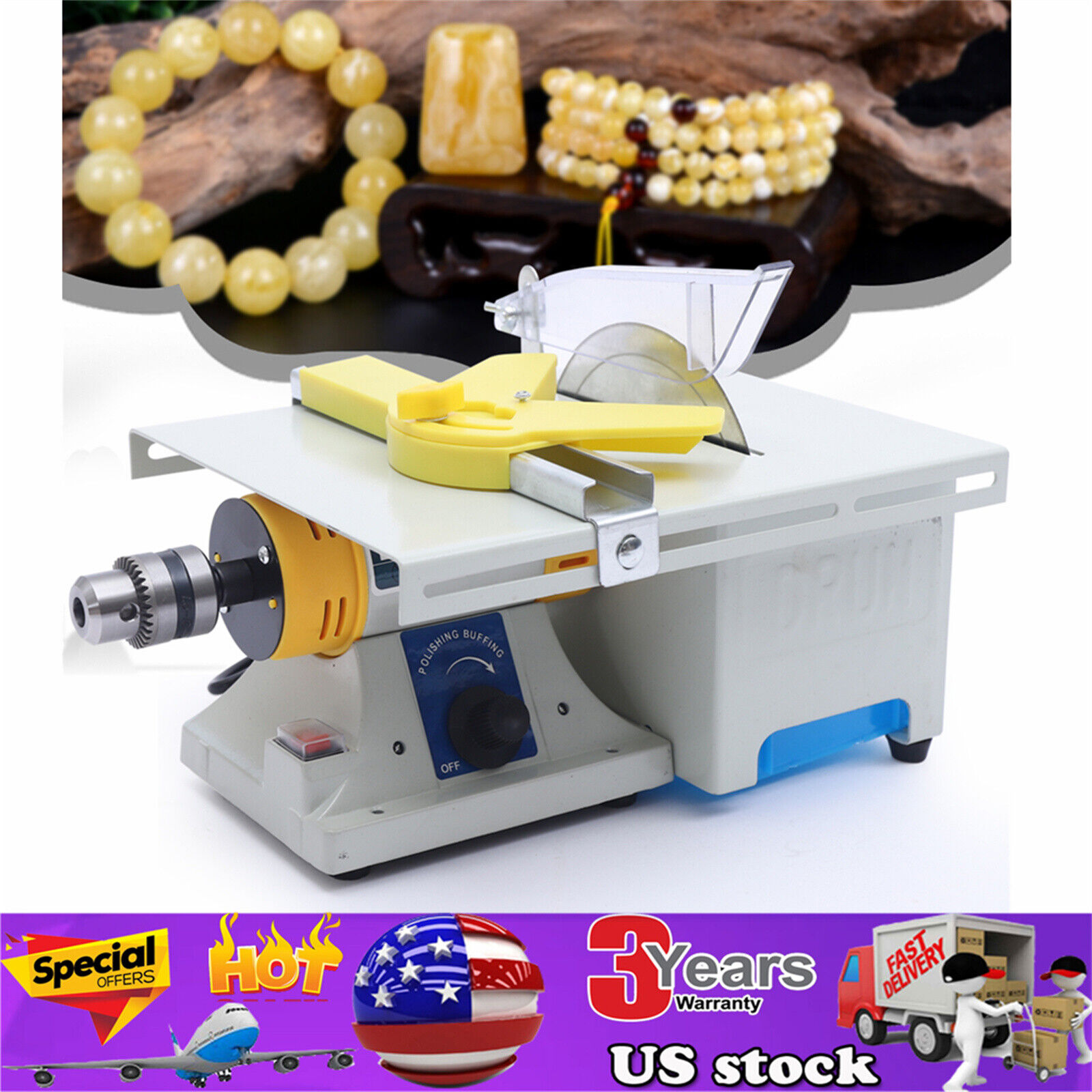 Mini Table Rock Grinder Jewelry Lapidary Polisher