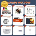 Professional Double Drum Rock Tumbler Polisher Kit