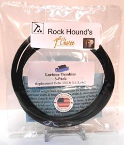 Drive Belts for Lortone Rock Tumblers - 3 Pack