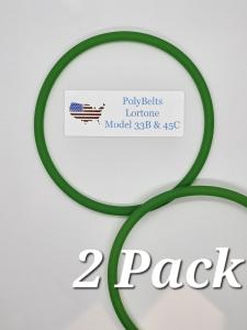 Lortone 33B & 45C Polyurethane Belt 2-Pack