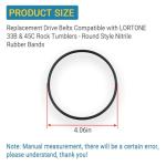 Replacement Drive Belts for LORTONE Rock Tumblers