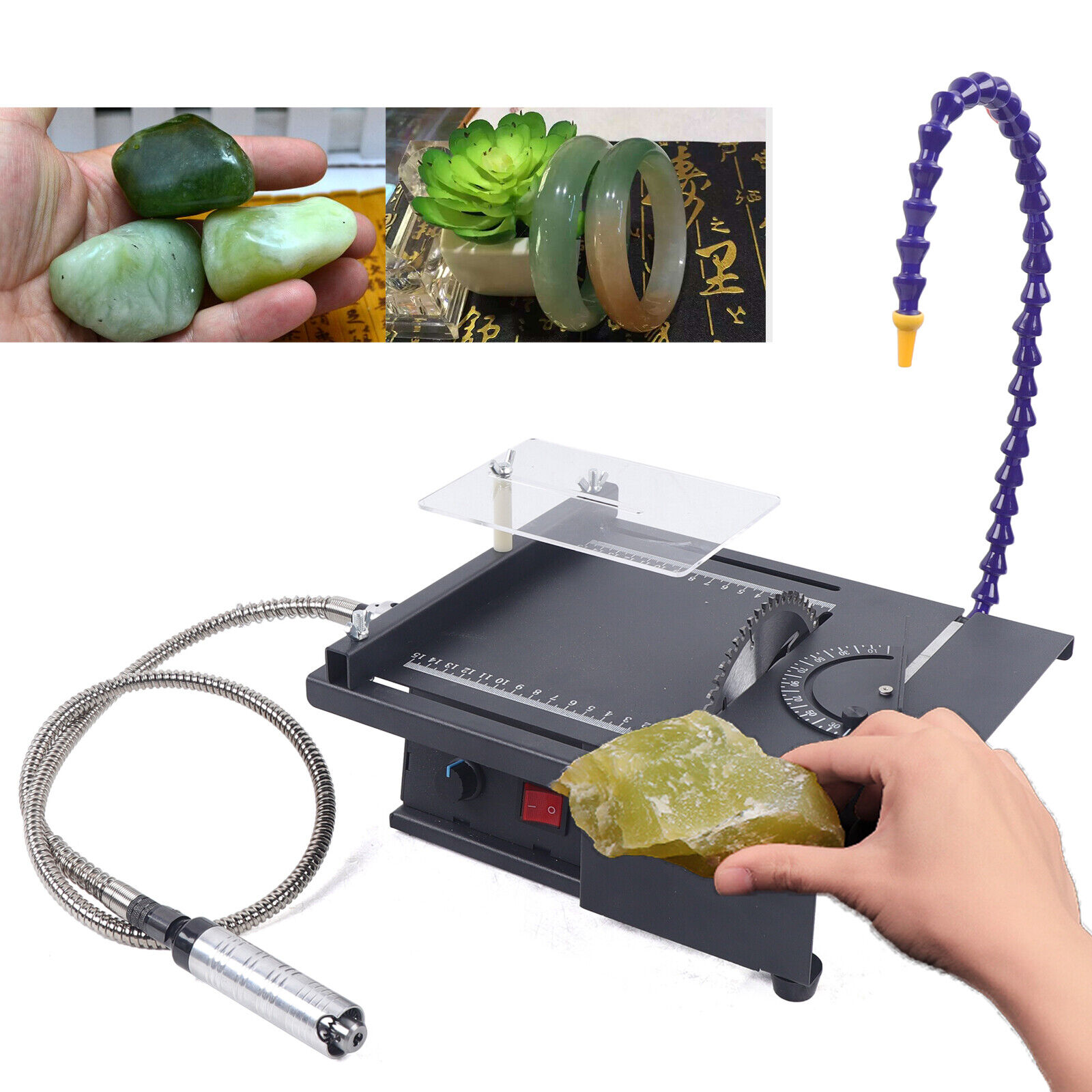 Gemstone Rock Grinder Table Polisher Milling Machine