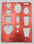 Gem-Temp & Lortone Aluminum Stencils - 11 Pack