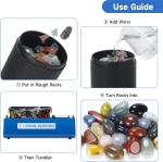 6LB Electric Rock Tumbler Double Drum Polisher