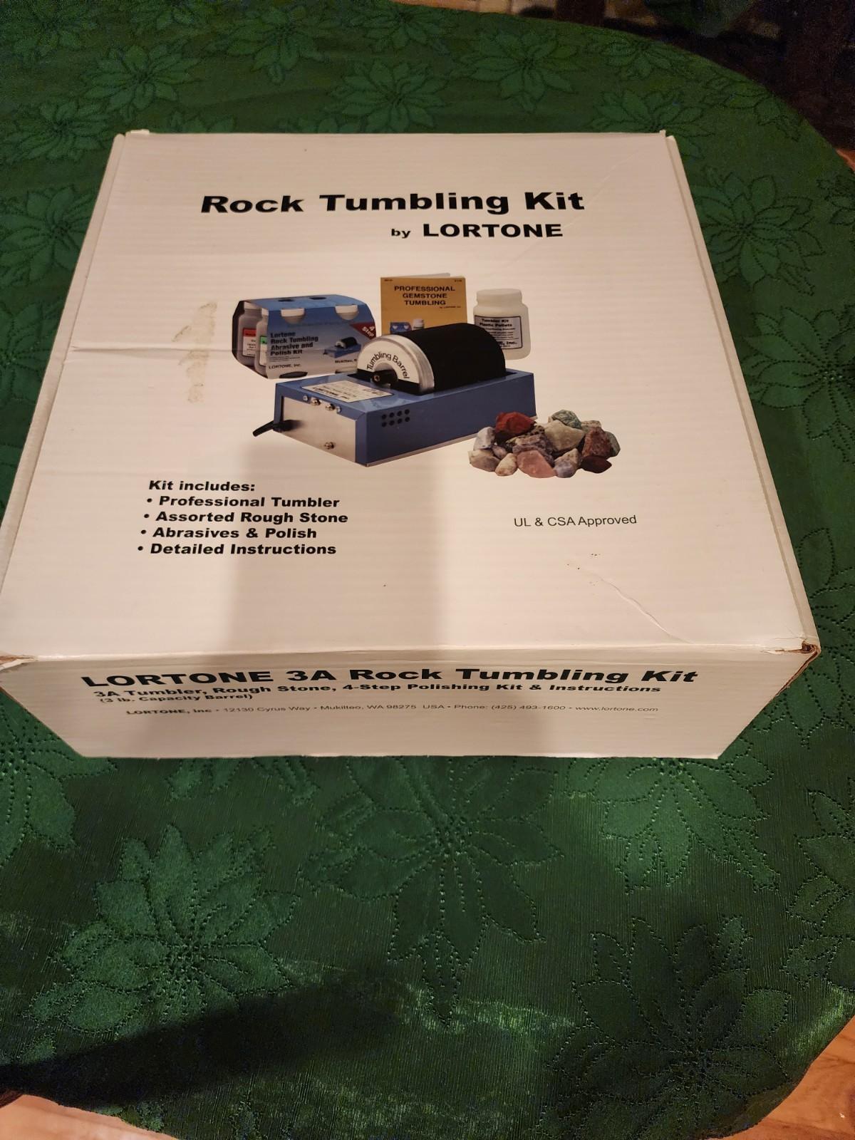 Lortone 3A Single Barrel Rock Tumbler Kit