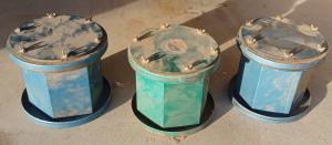 Set of 3 Steel Double-Sided Rock Tumbling Drums