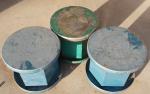 Set of 3 Steel Double-Sided Rock Tumbling Drums