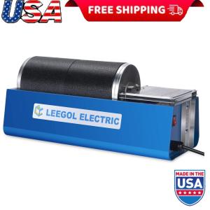 Electric Double Drum Rock Polisher Tumbler 6 lb