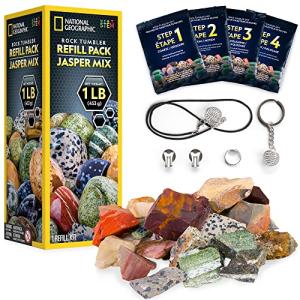 Rock Tumbler Refill Kit with 1 lb Jasper Rocks