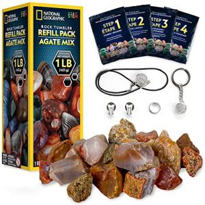 Agate Rock Tumbler Refill Kit with Grit