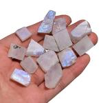 Rainbow Moonstone Rough Gems for Jewelry Making