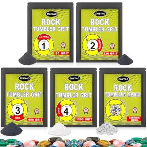 Rock Tumbler Grit and Ceramic Media Set