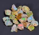 Ethiopian Opal Rough Gemstones for Tumbling & Jewelry