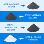 EyaeyaO Rock Tumbler Grit and Polish Kit