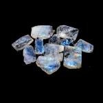 Rainbow Moonstone Rough Crystals for Tumbling and Jewelry