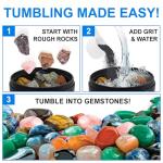 EyaeyaO Rock Tumbler Grit and Polish Kit