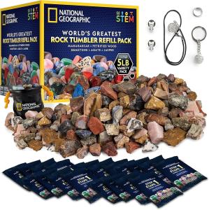 5 lbs Rock Tumbler Refill Kit with Gemstones
