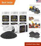 4-Step Rock Tumbling Grit and Polish Set