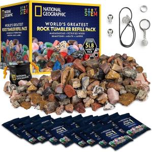5 lb Rock Tumbler Refill Kit with Rough Gems