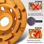 KSEIBI 9" Diamond Grinding Wheel for Angle Grinders
